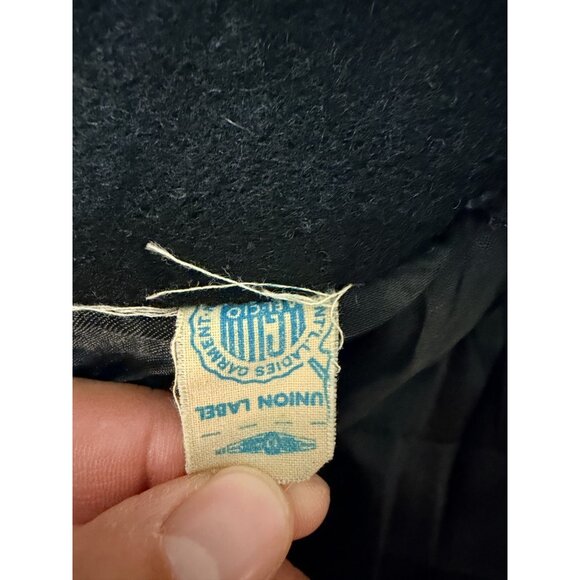 Vintage Paul R.Nissen Woman Coats Small Union Label Wool Button Up Winter Coat - Picture 8 of 9